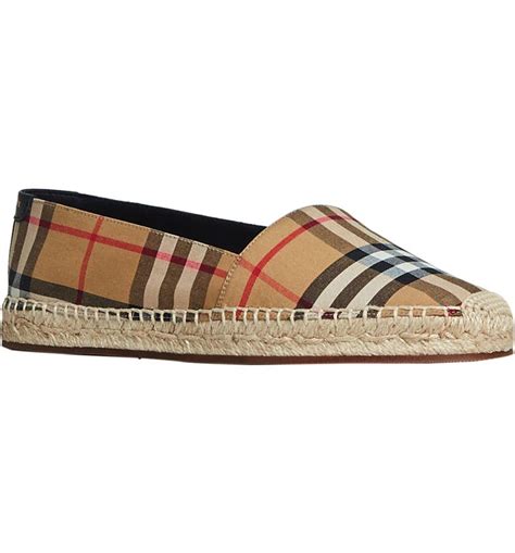 hodgeson check print espadrille flat burberry|Burberry Women's Hodgeson House Check Espadrille Flats.